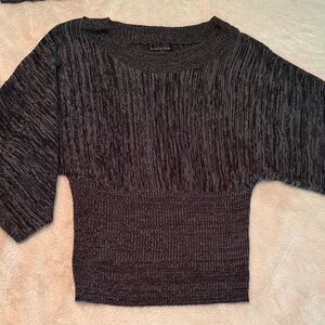 Brittany Black Charcoal Sweater